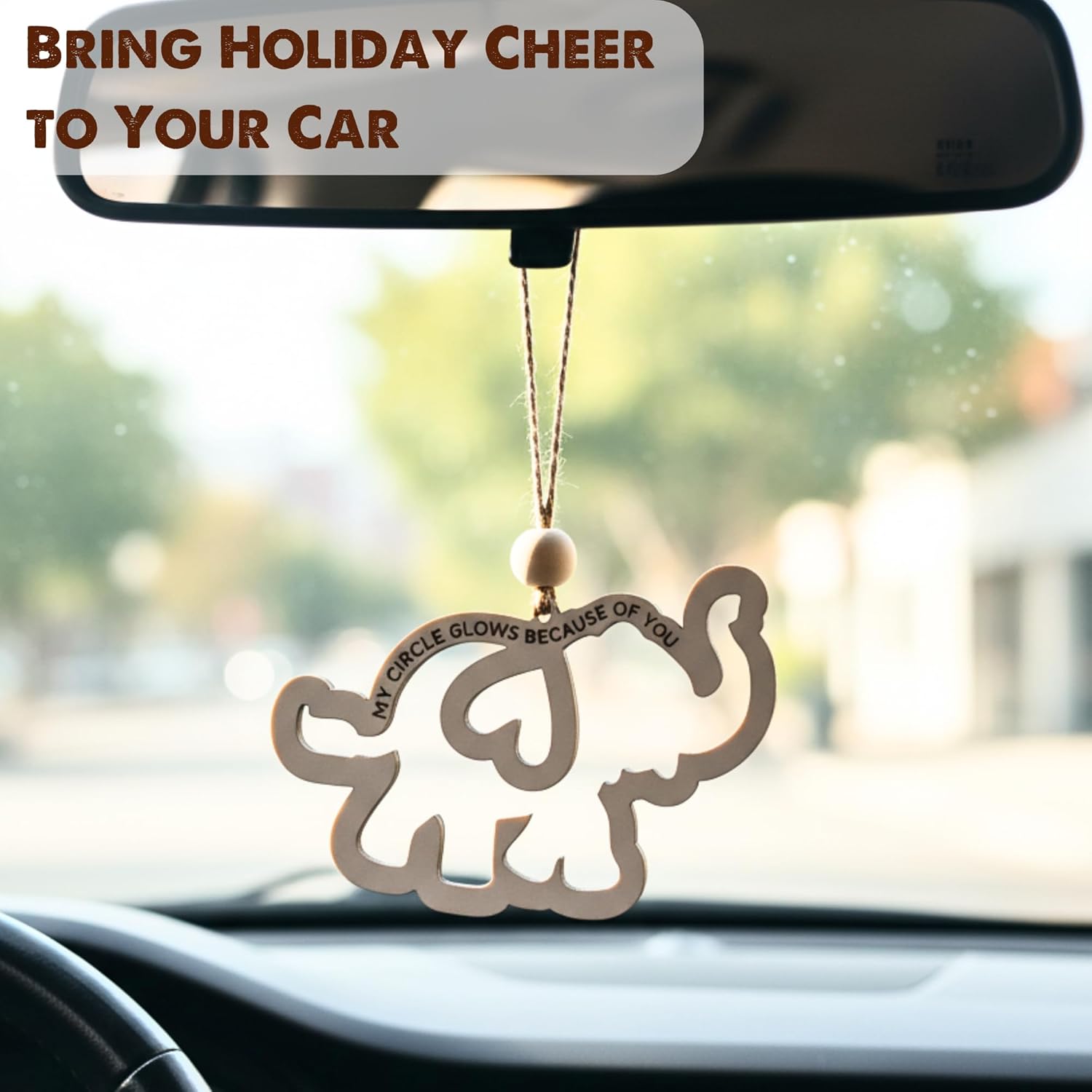 🔥HOT SALE 49% OFF - 🐘Circle of Friends - Wooden Elephant Ornament