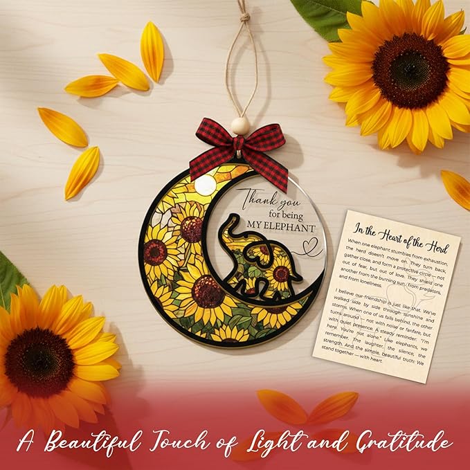 Guardian Tusk Friendship Elephant Ornament