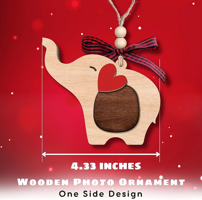 Friendship Elephant Ornament - Can Hold A Photo