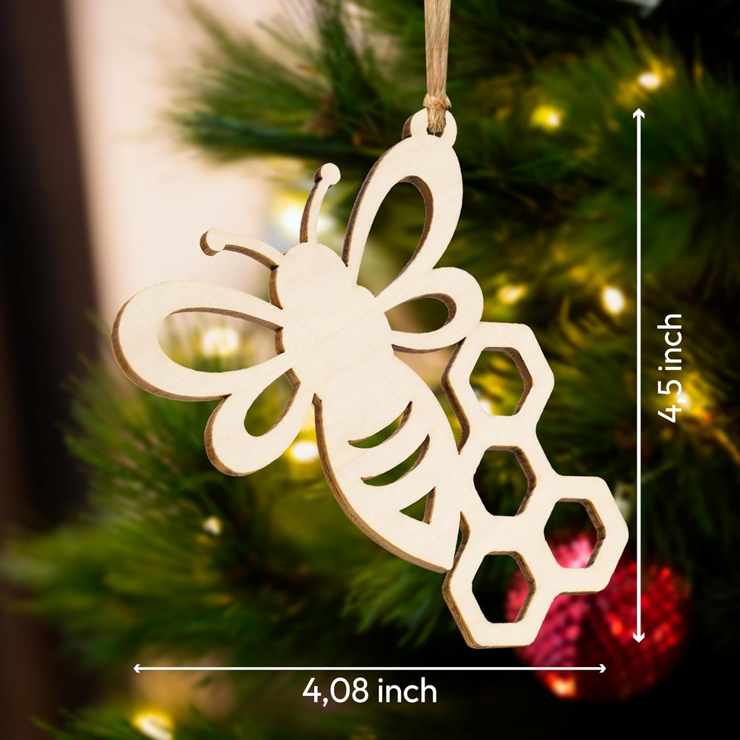 🐝Wooden Bee Ornaments-Coworker Ornament