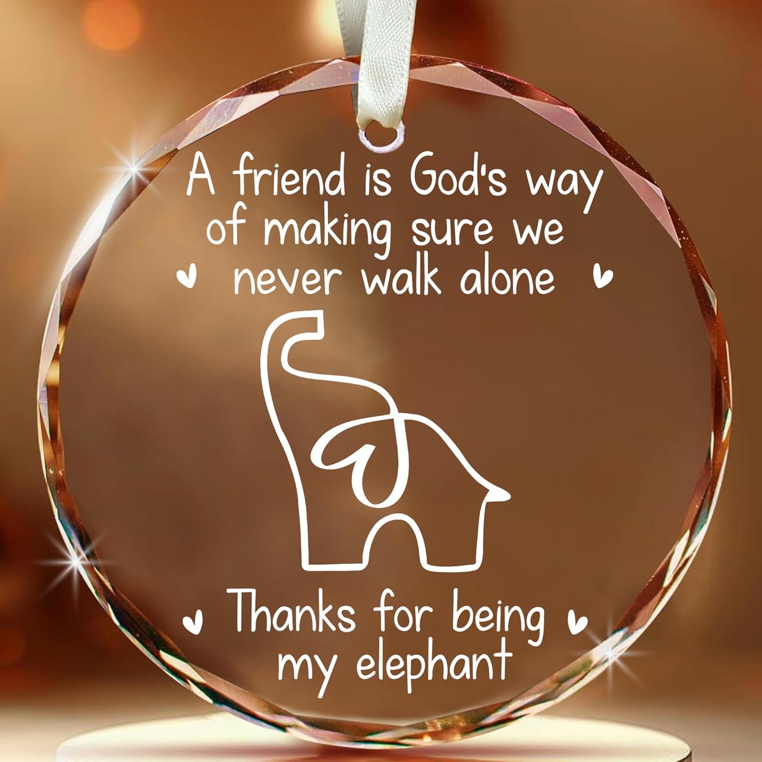 Friendship Elephant Ornament – A Friend is God's Way Ornament