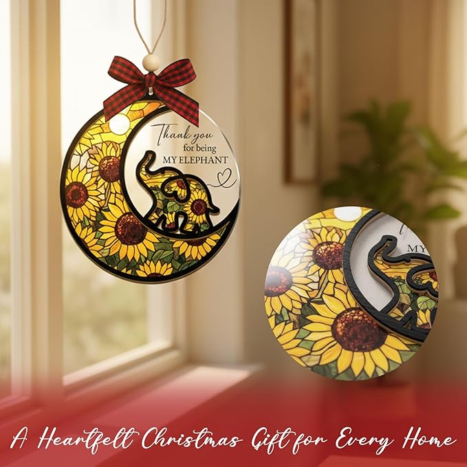 Guardian Tusk Friendship Elephant Ornament