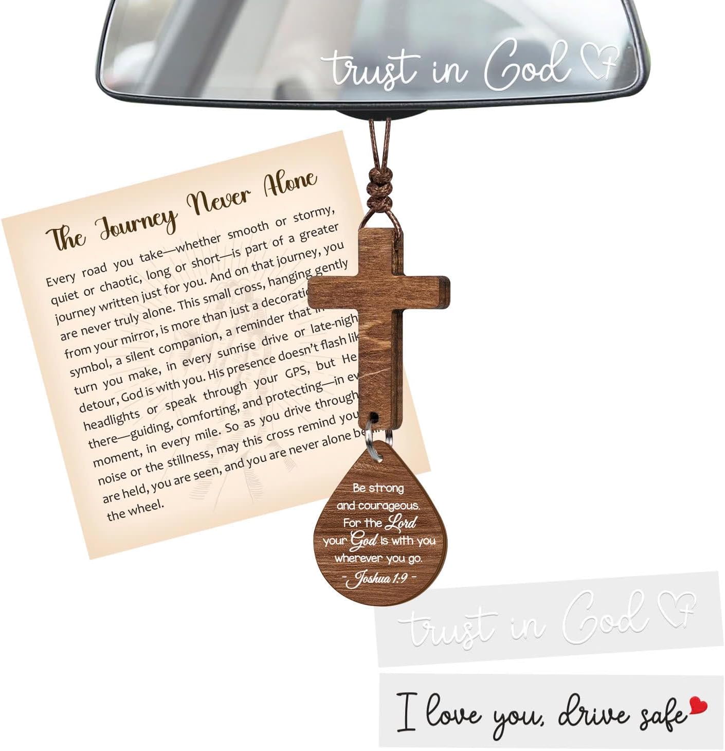 Cross Bible Ornament w/Story Card