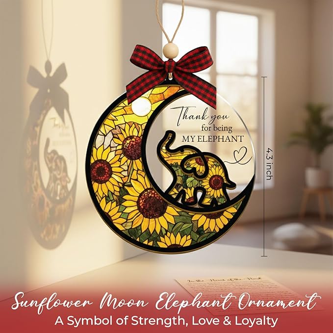 Guardian Tusk Friendship Elephant Ornament