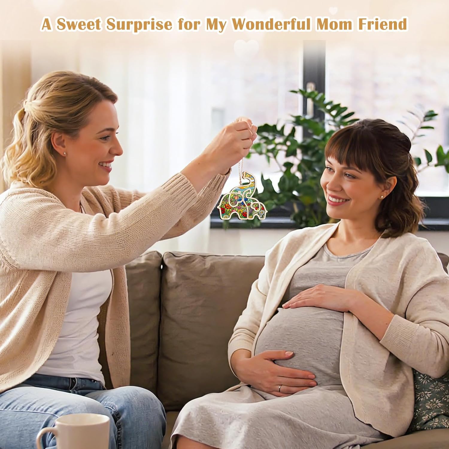 Mother‘s Day - Mom Elephant Ornament with Story Card