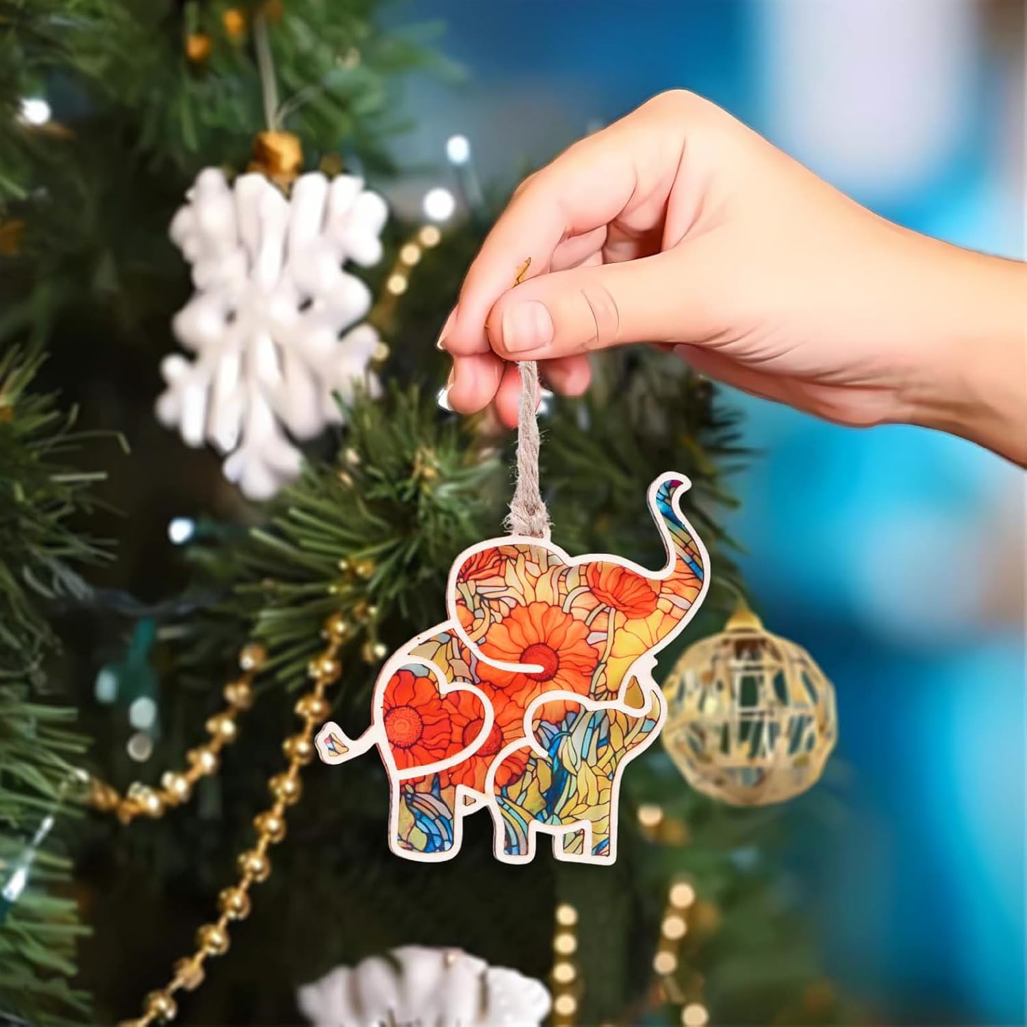 Elephant Friendship Ornament with Story Card - Gifts for Women’s Tribes