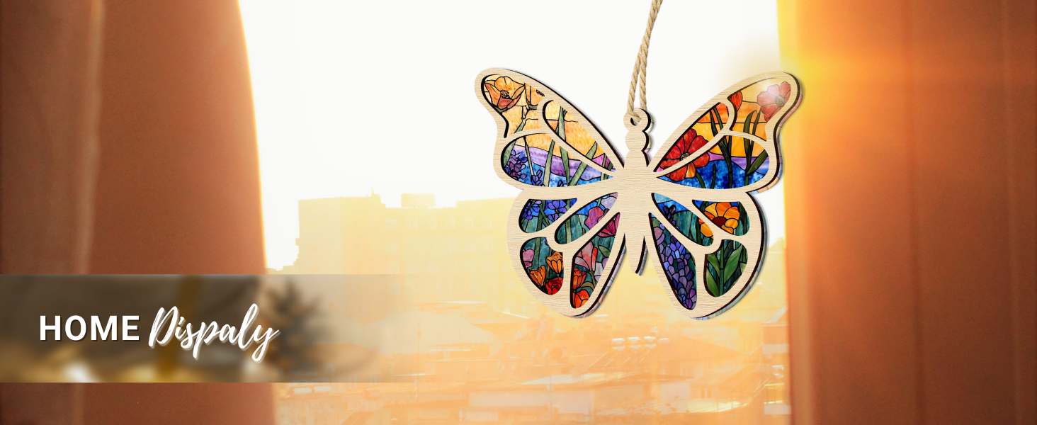 Wrappiness Butterfly Suncatcher Ornament with Story Card, Friendship Gifts for Women Friends