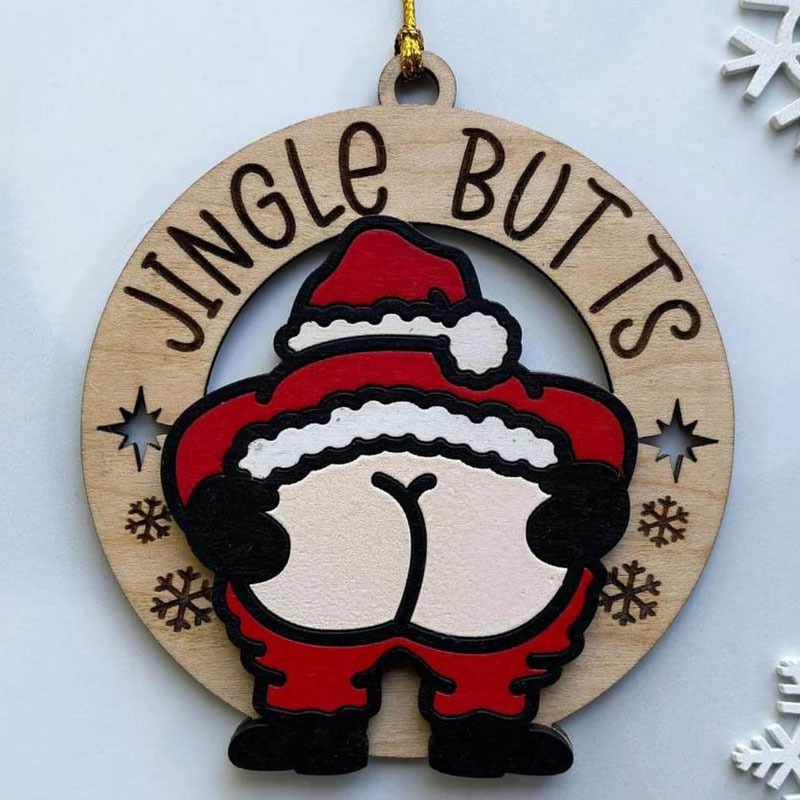 Funny Wooden Christmas Ornaments
