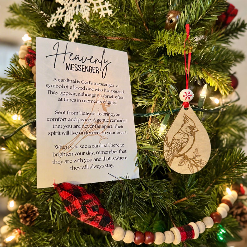 🐦Cardinal Christmas Ornament