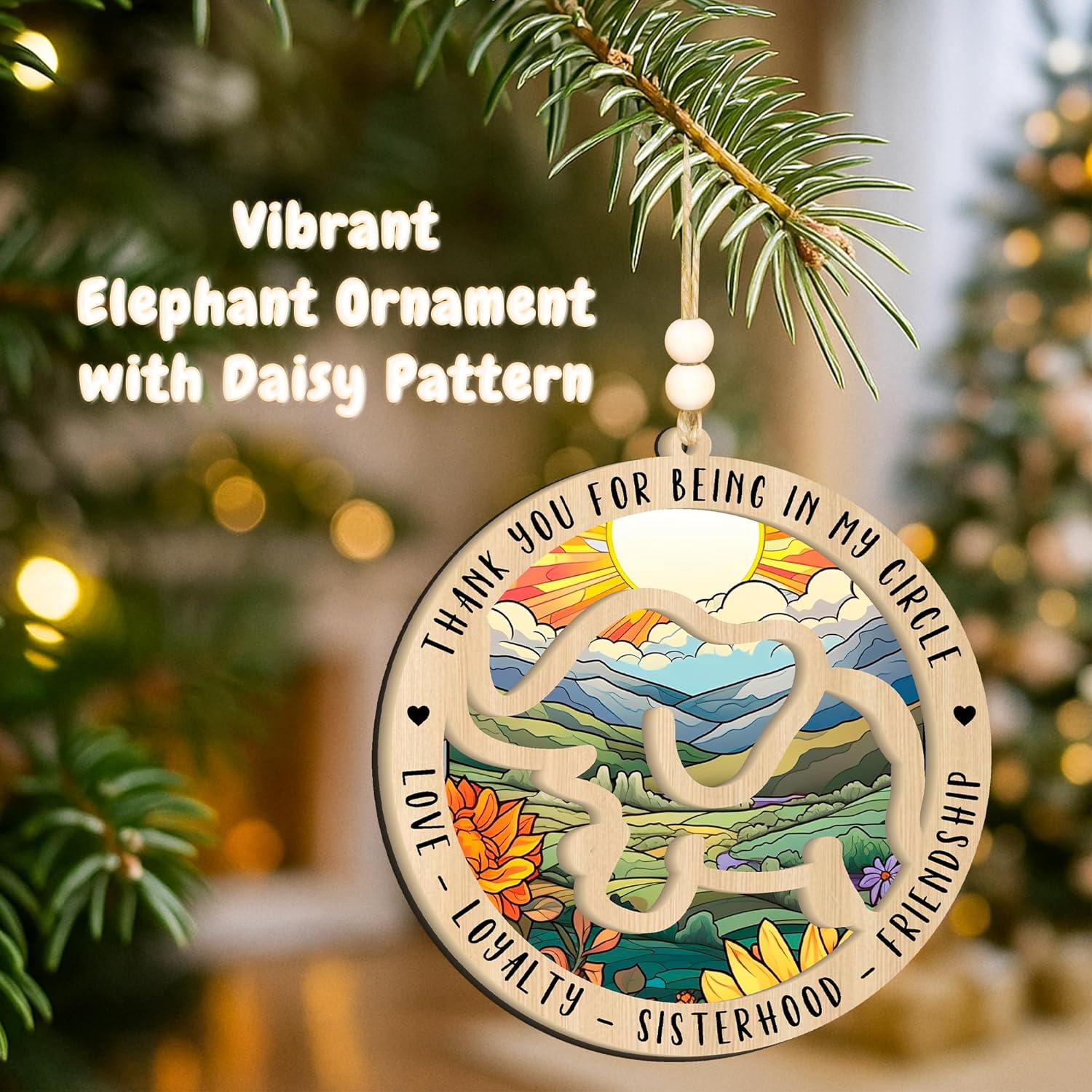 Elephant Ornament with Story Card