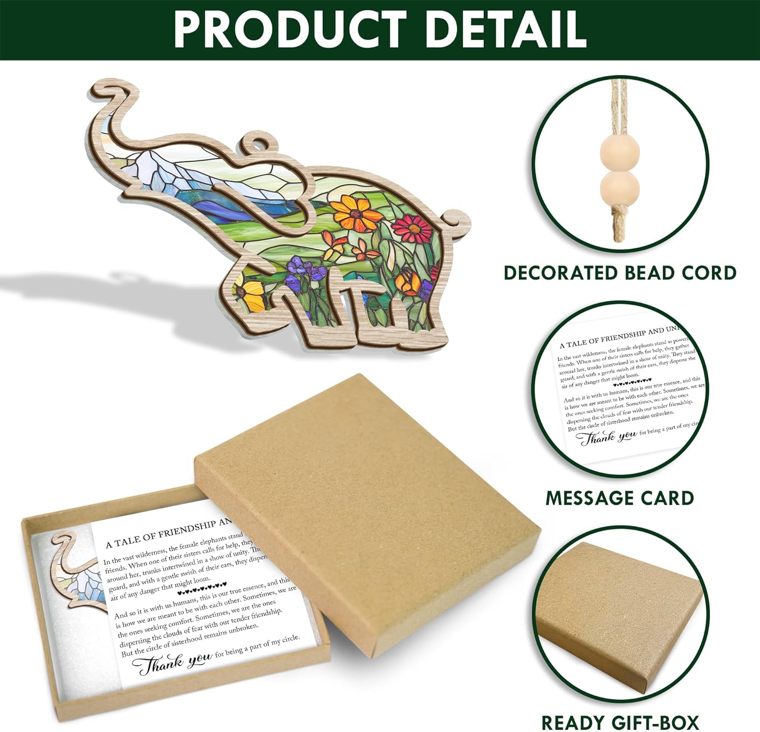 Elephant Gifts for Women Friend • Sisterhood elephant