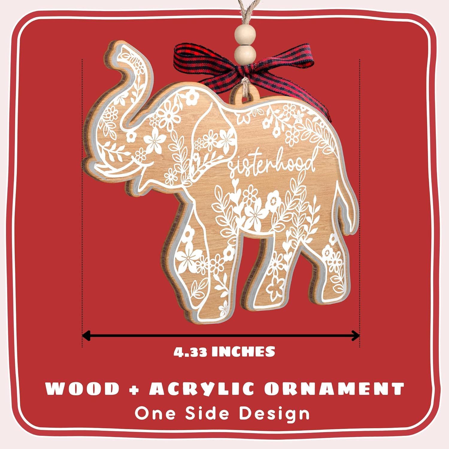 Elephant Ornaments - Best Friend Friendship Gifts for Women 