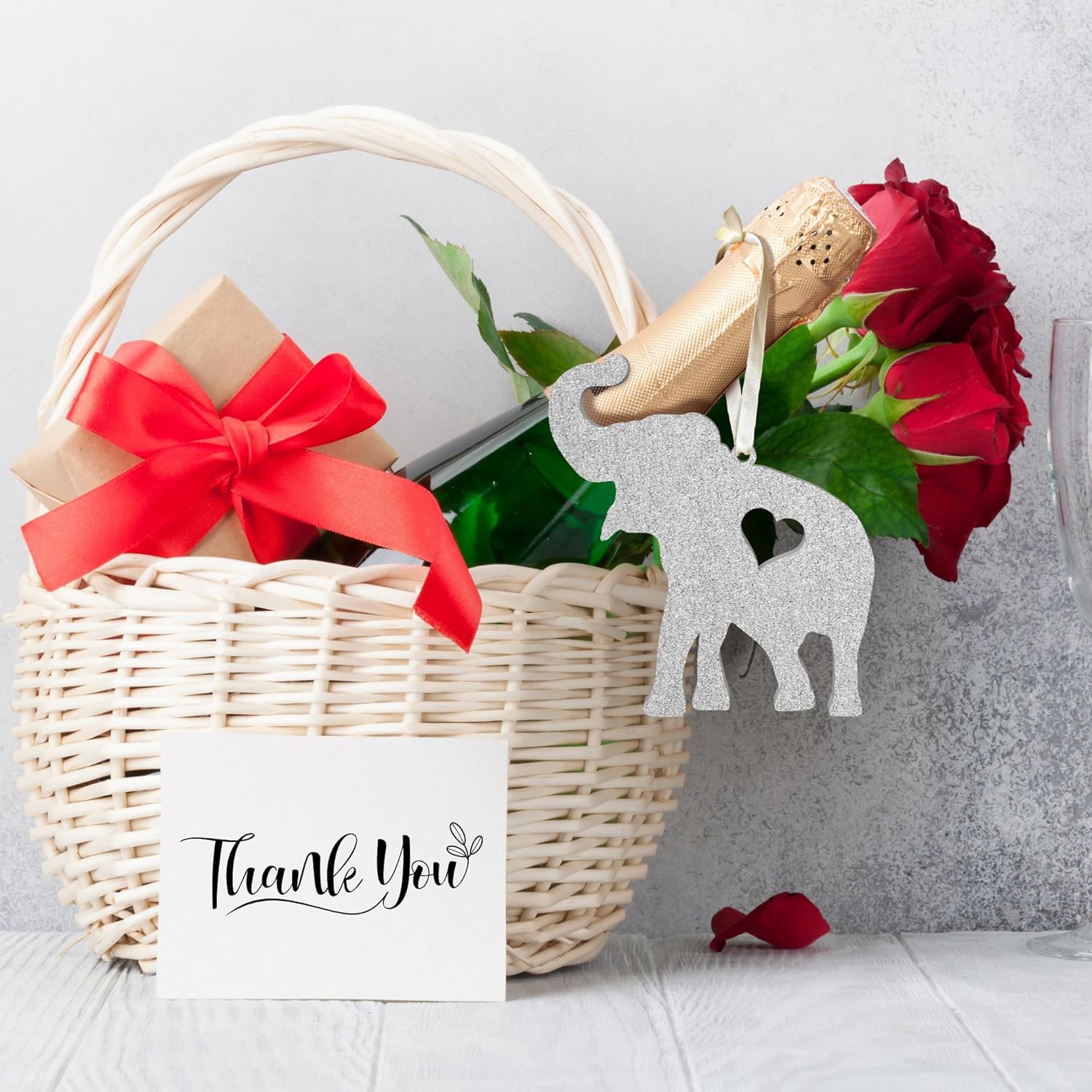 💖Thank You Appreciation Gifts for Women - Elephant Ornaments for Tribe