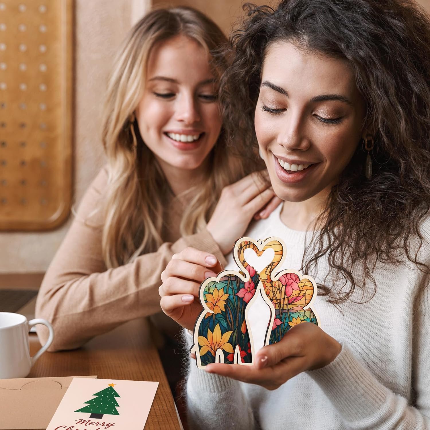  Elephant Friendship Heart Ornament with Story Card-Friend Birthday Gifts