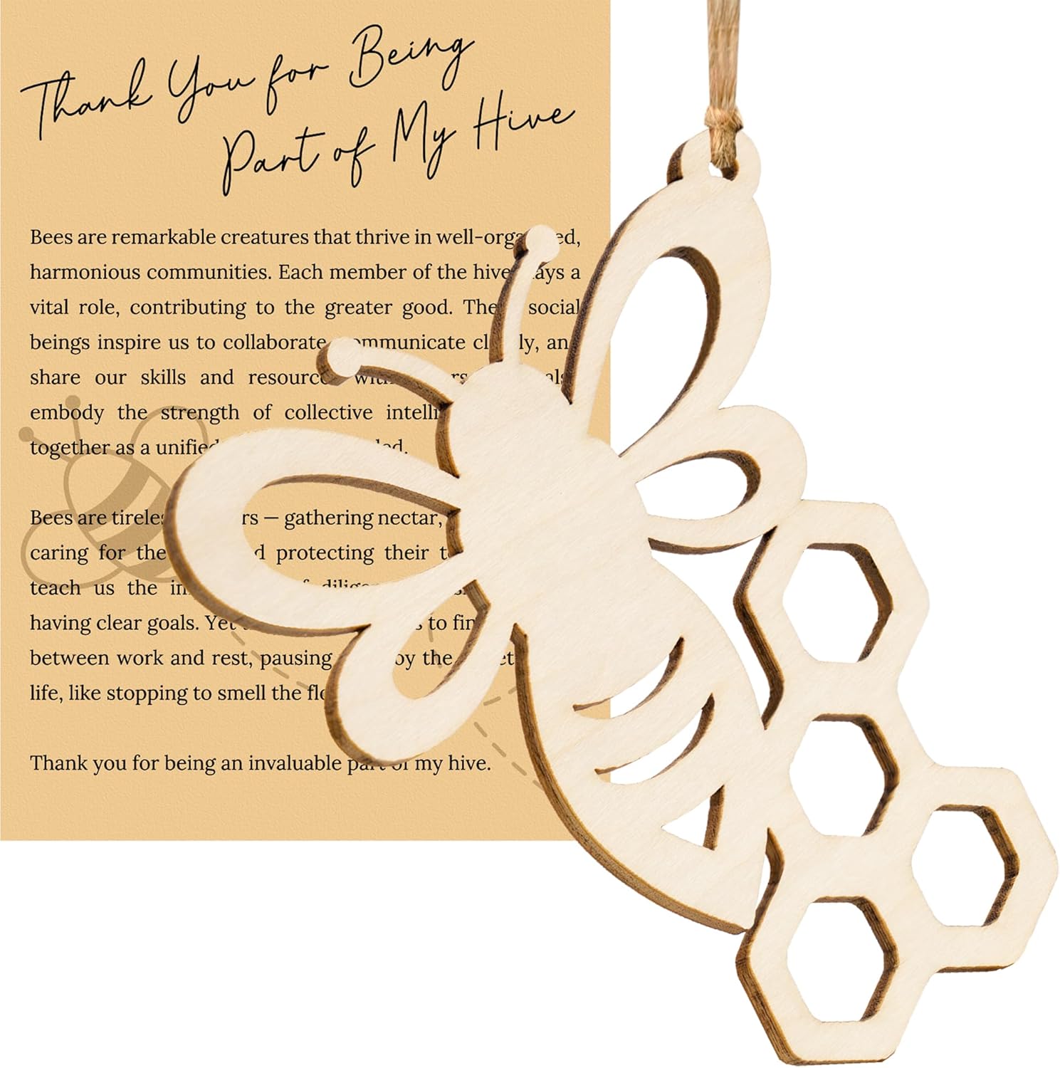 🐝Wooden Bee Ornaments-Coworker Ornament