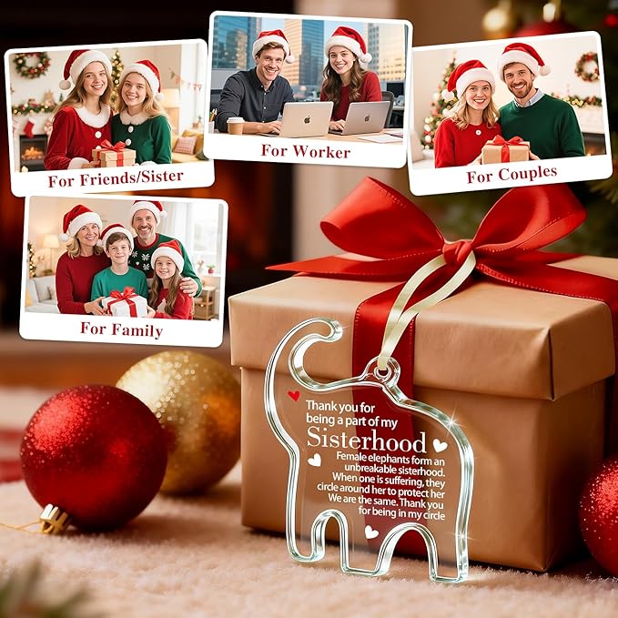 姐妹情深的挚友大象摆件