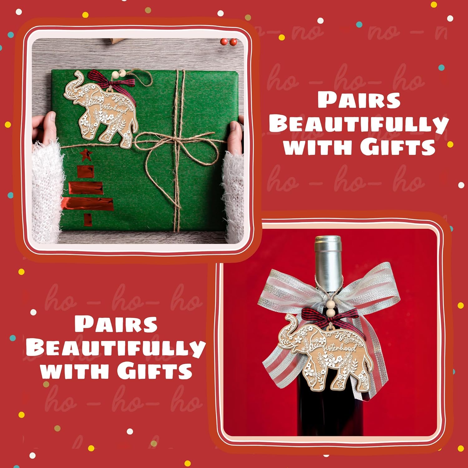 Elephant Ornaments - Best Friend Friendship Gifts for Women 