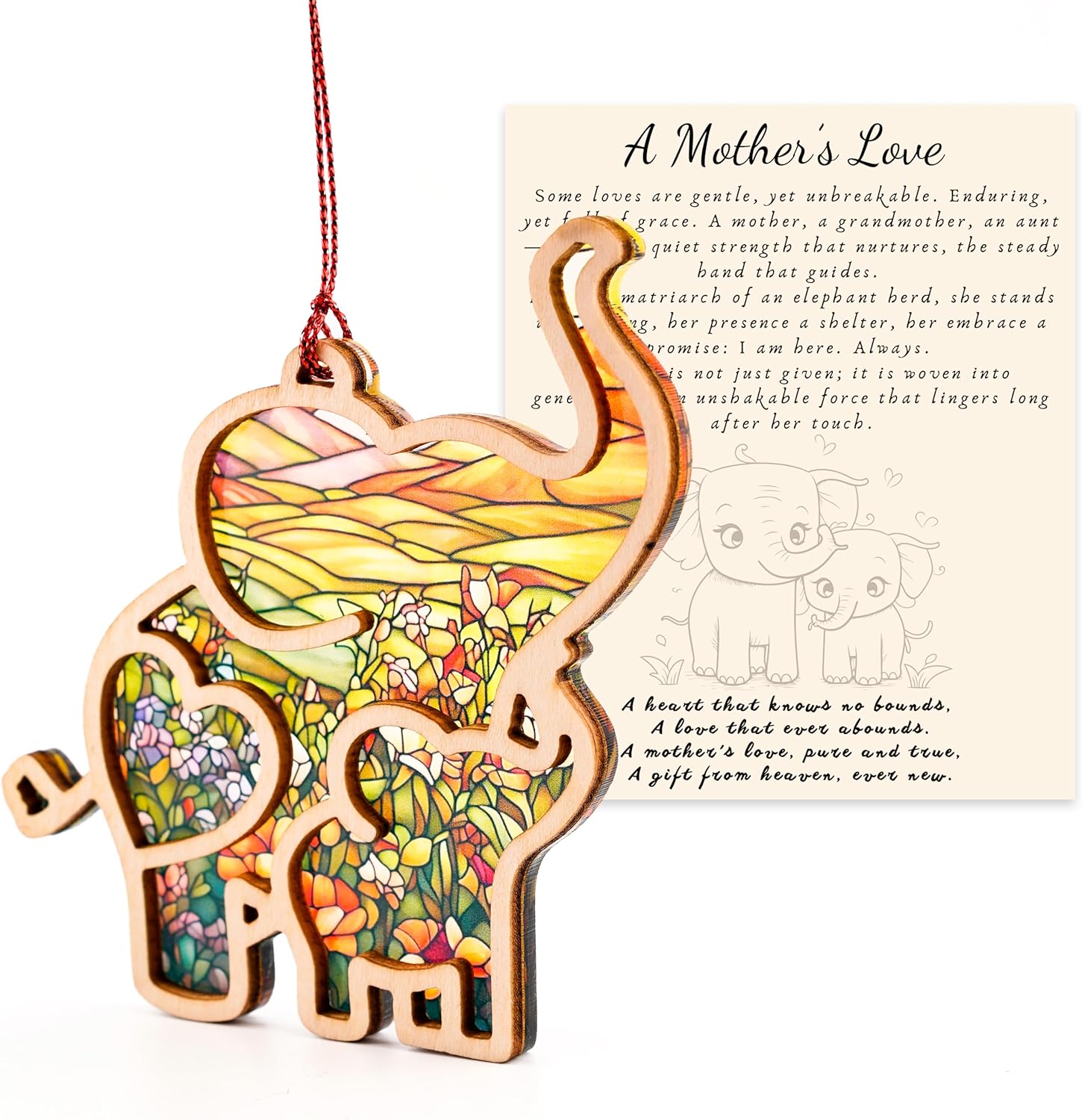 🐘Elephant Mothers Day Card •  Elephant Gifts for Mom