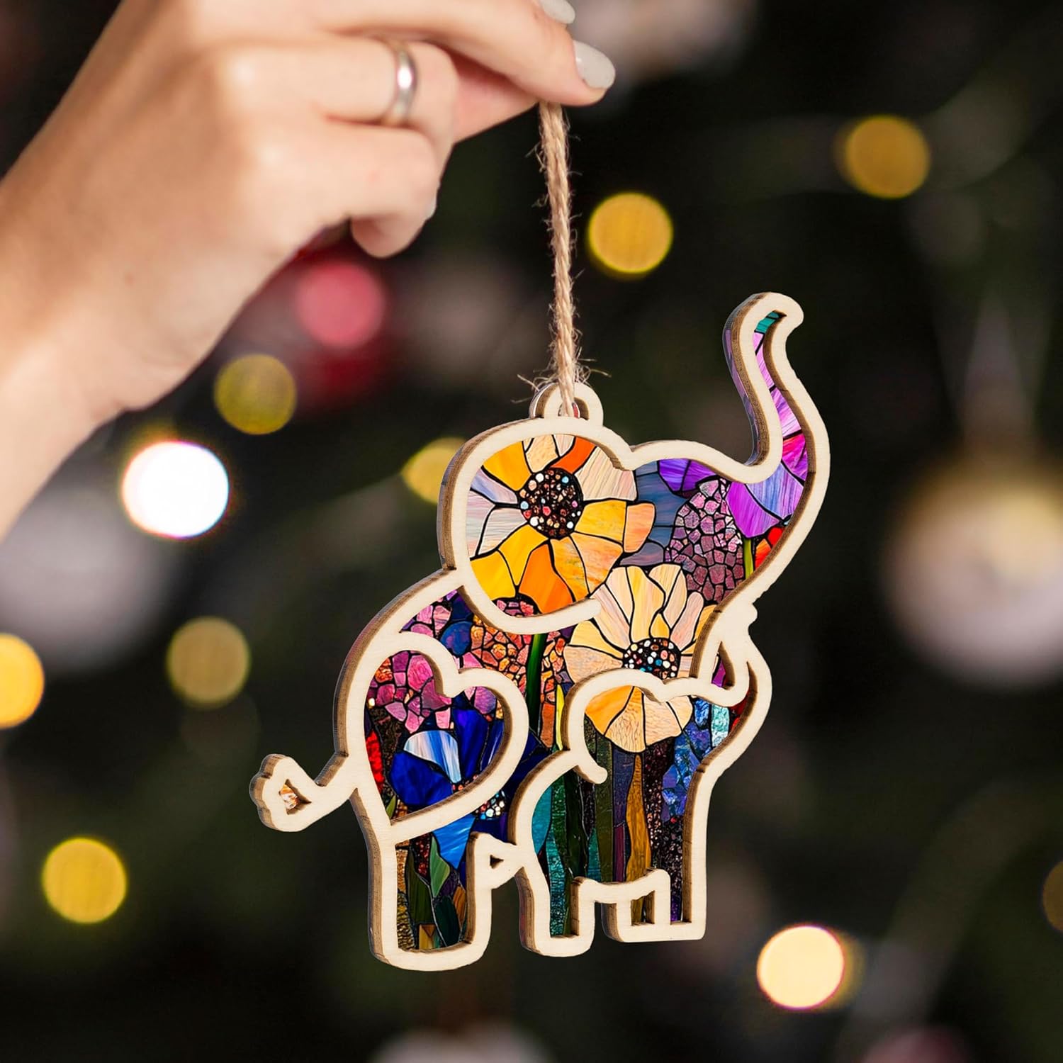 🐘Motherhood Elephant Ornament with Story Card • Sisterhood Gifts for Women Tribe💟