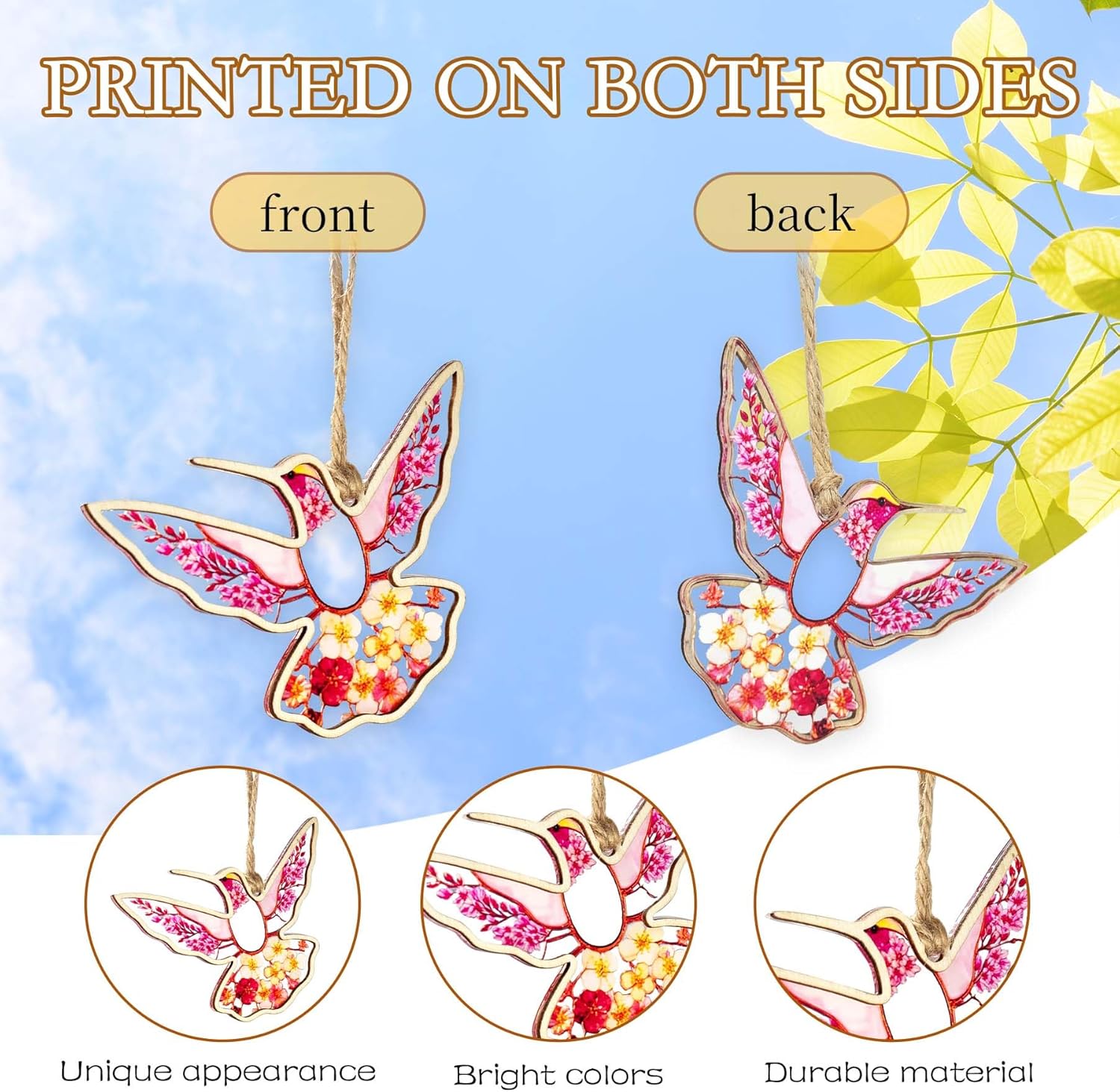 Hummingbird Ornament Decor with Story Card