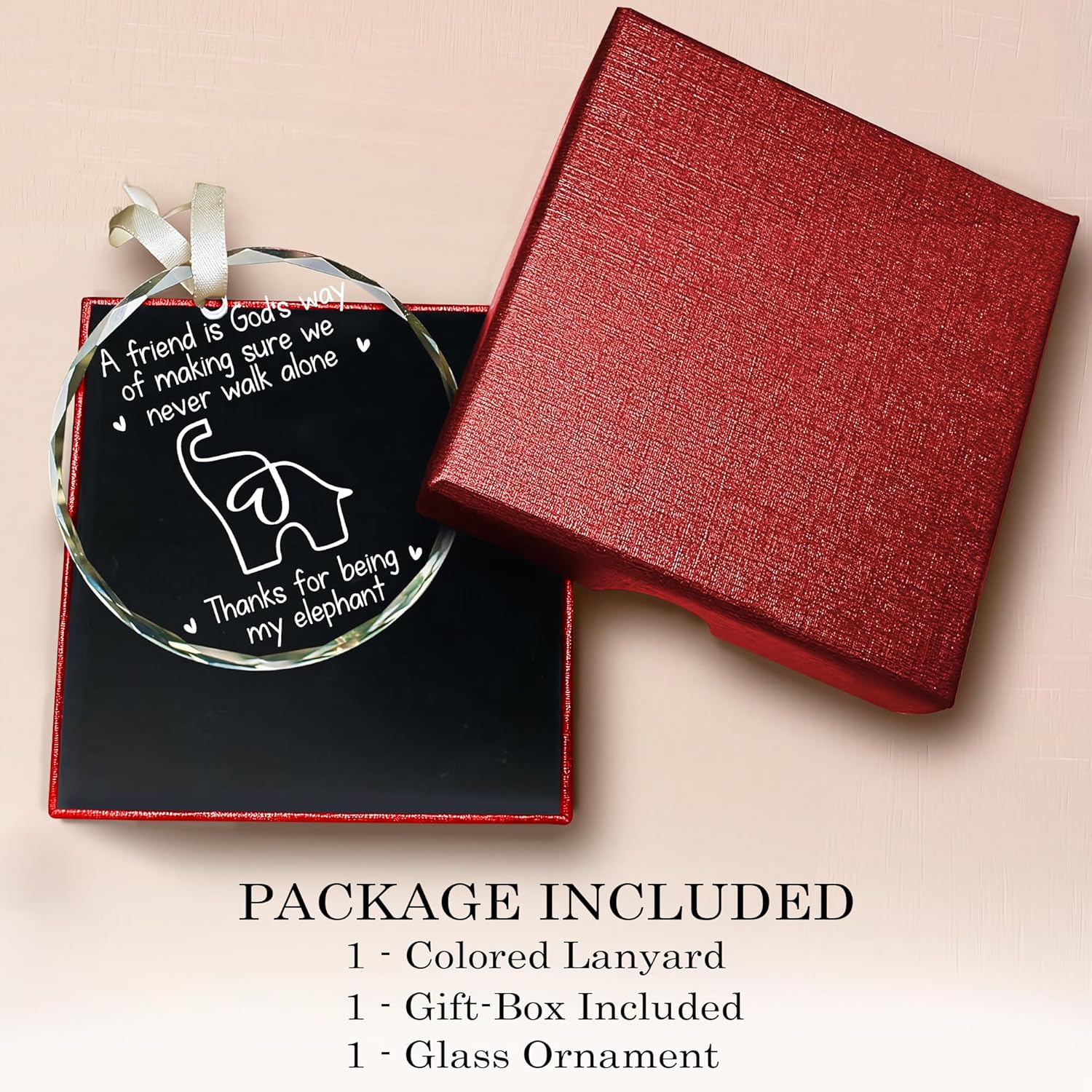 Friendship Elephant Ornament – A Friend is God's Way Ornament