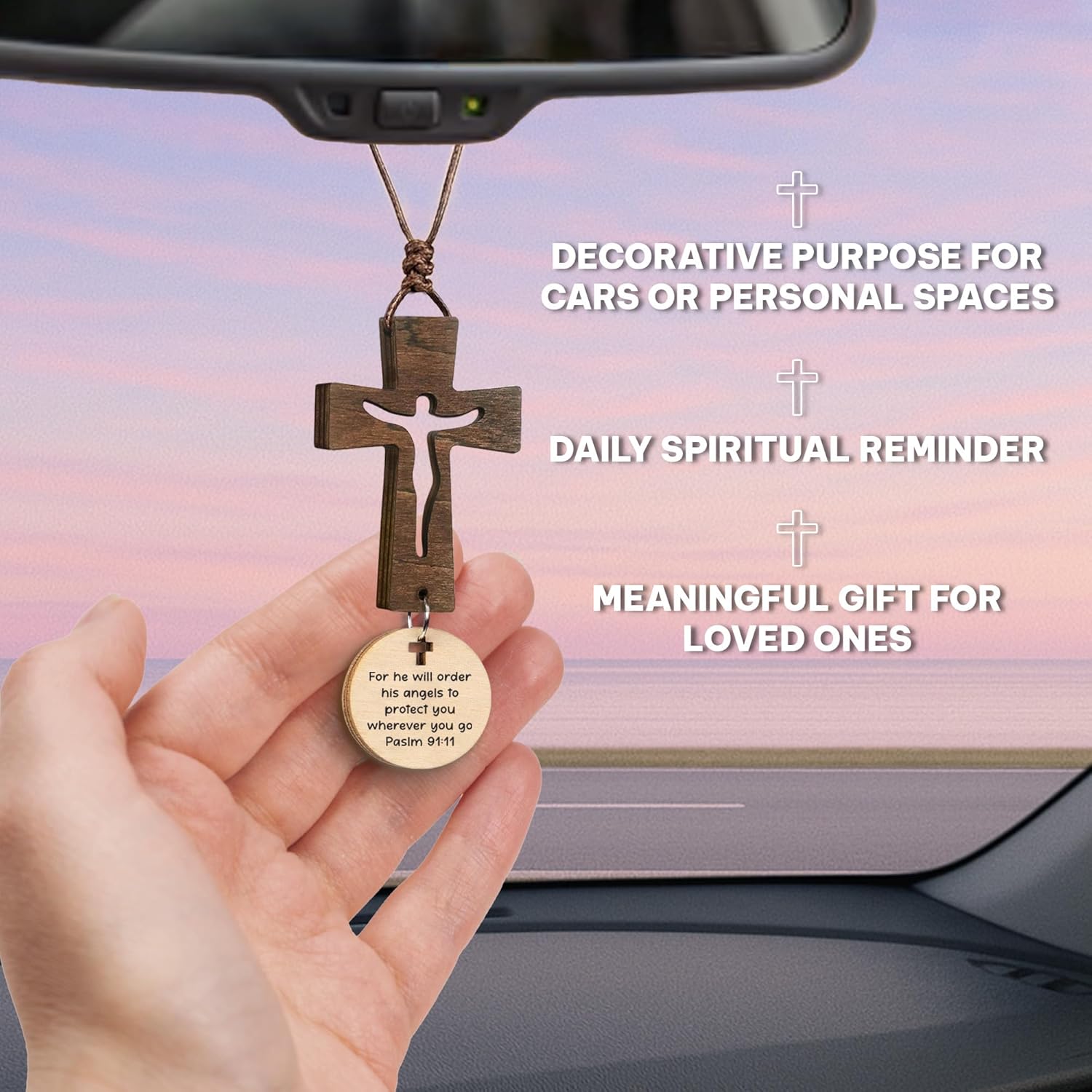 Cross With Bible Verse Ornament