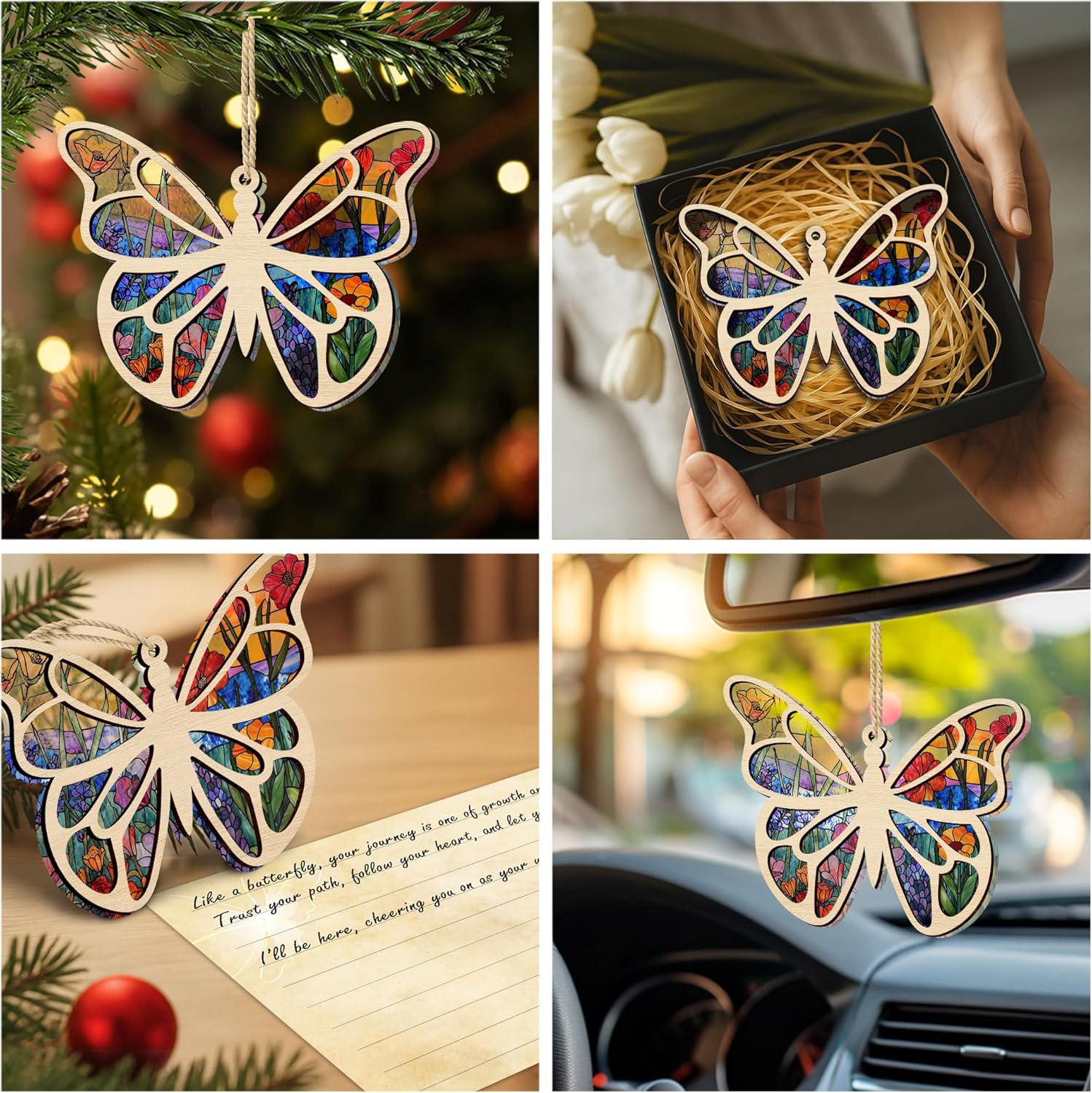 Butterfly Suncatcher Ornament with Story Card