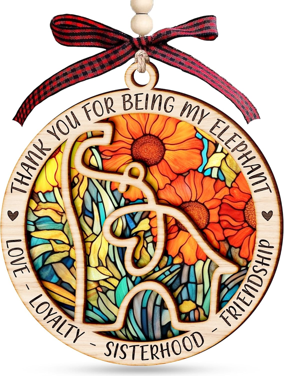 Elephant-Themed Friendship Ornaments -Friend Gift 