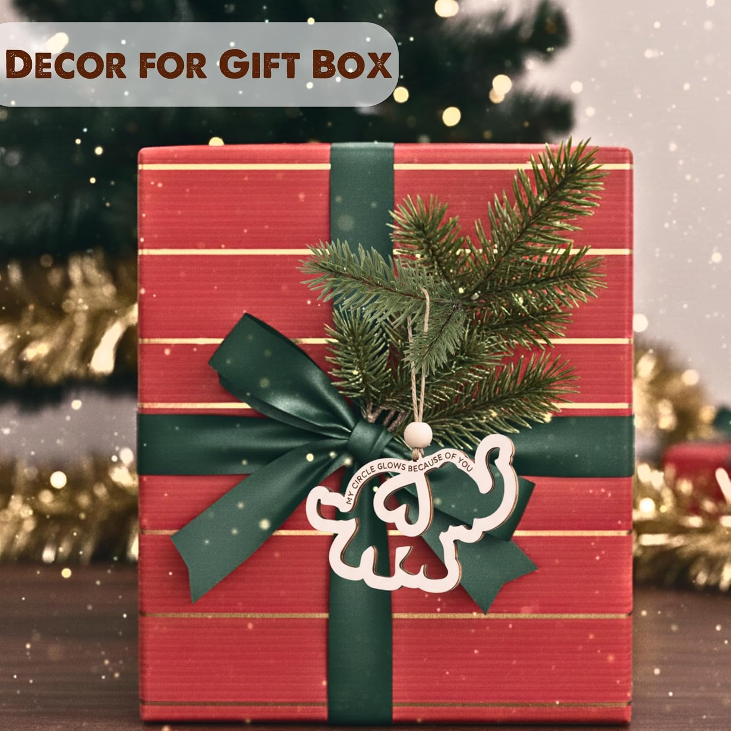 🔥HOT SALE 49% OFF - 🐘Circle of Friends - Wooden Elephant Ornament