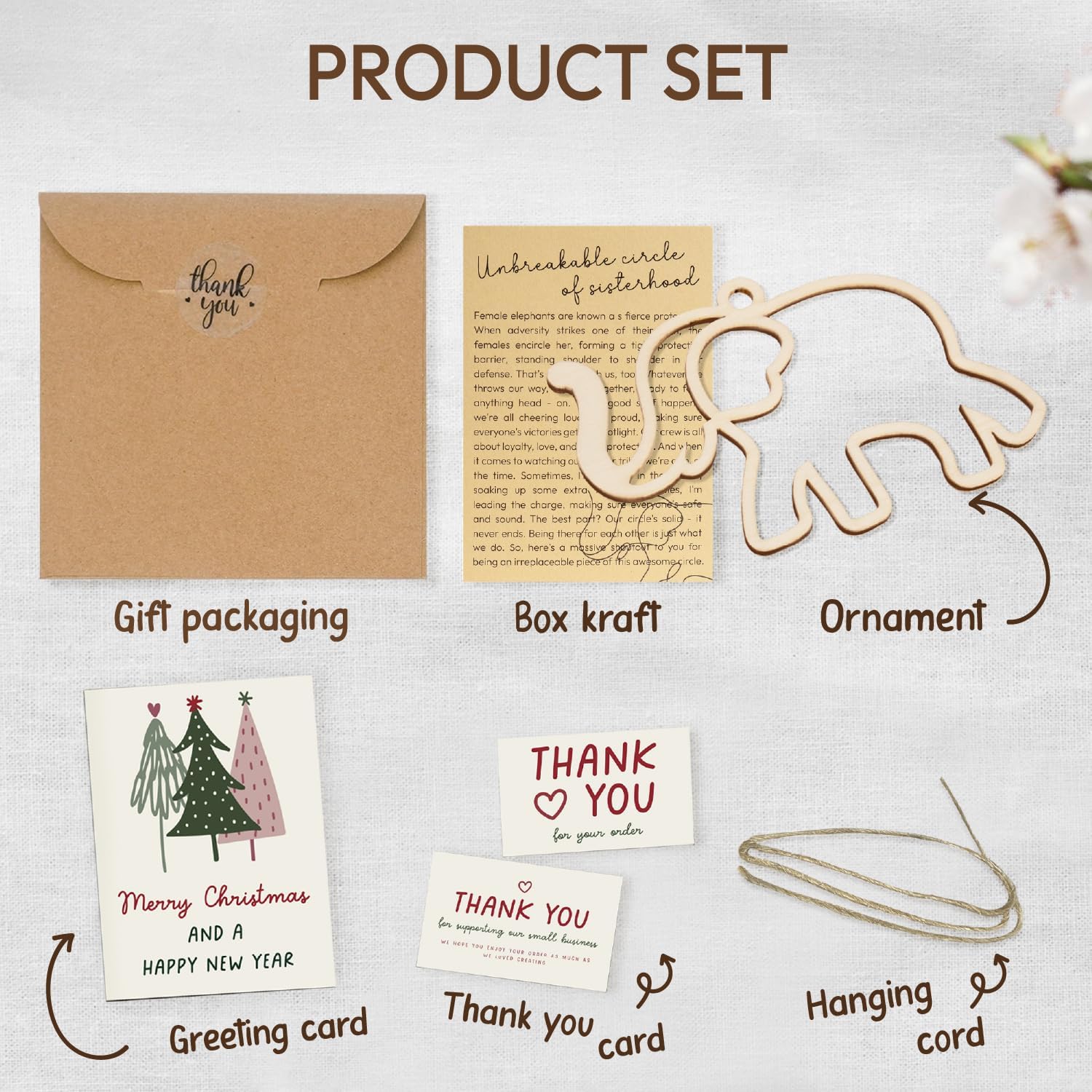🐘Friendship Elephant Ornament - Friendship Gifts for Best Friends and Sisters