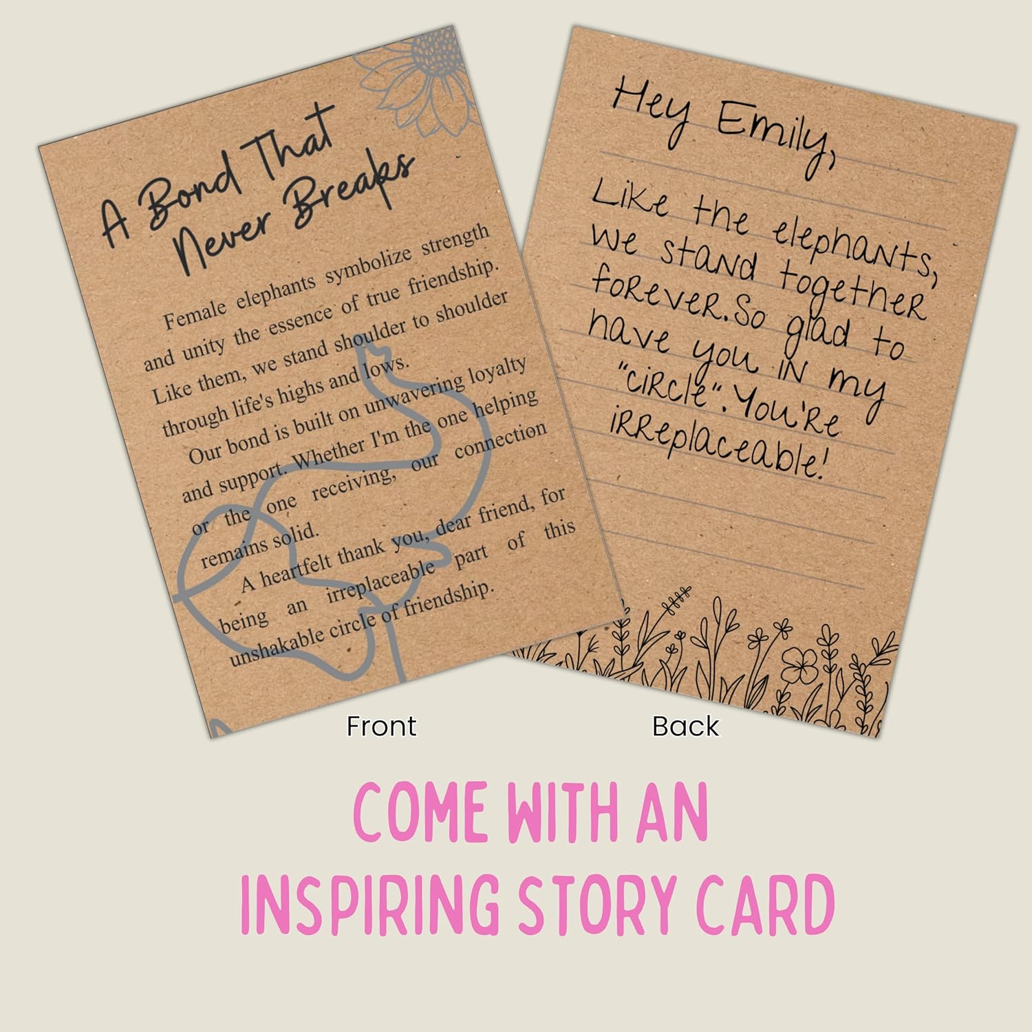 A Bond That Never Breaks - Elephant Friendship Ornament