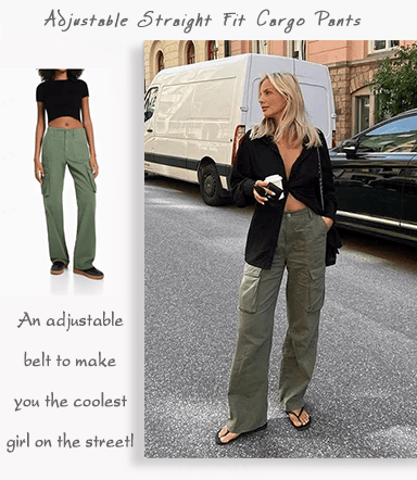 🔥2024 Adjustable Straight Fit Cargo Pants(Buy 2 Free Shipping)