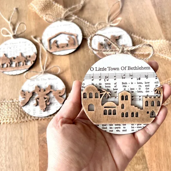 🔥Last Day Promotion 50% OFF🔥 - Music Sheet Nativity Ornament