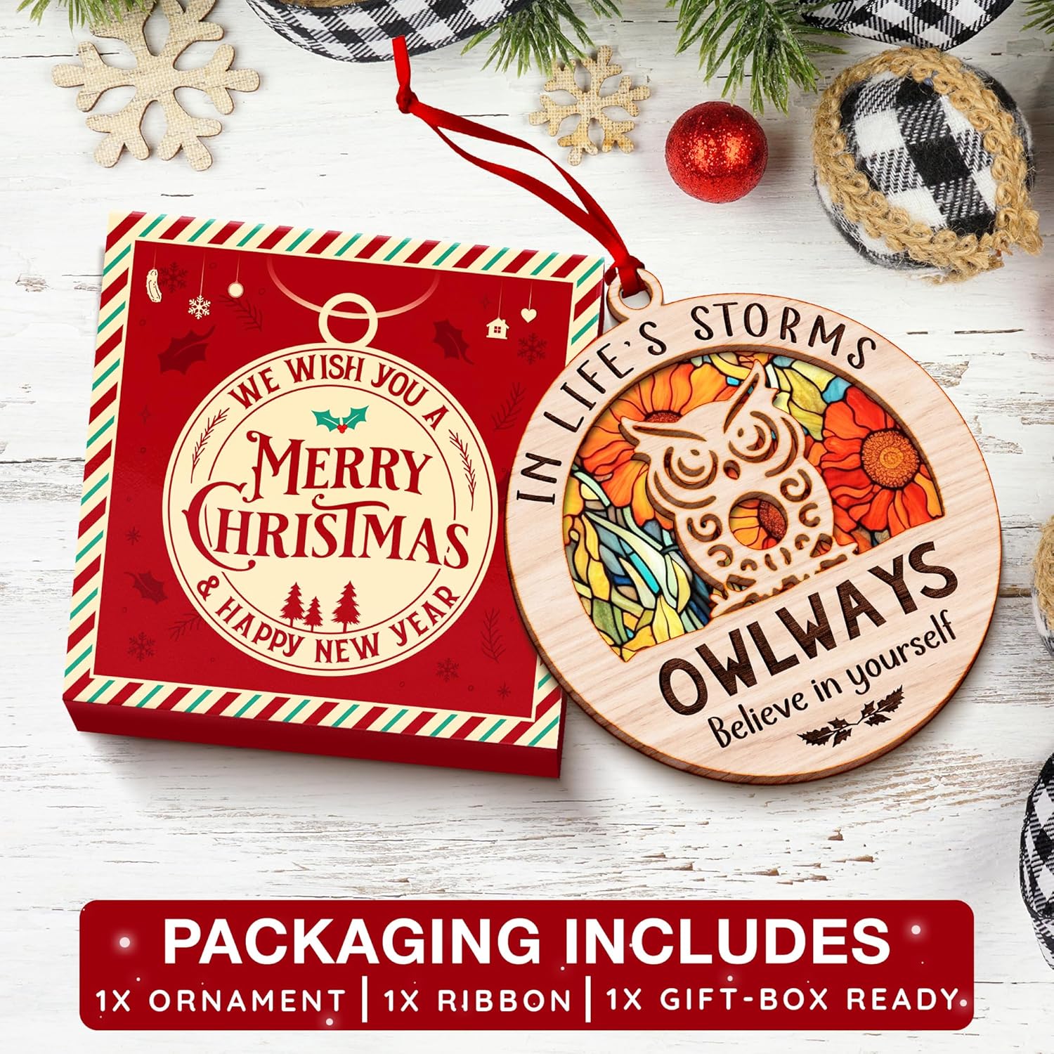 🔥HOT SALE 49% OFF -  🦉Owl Ornaments for Christmas Trees 