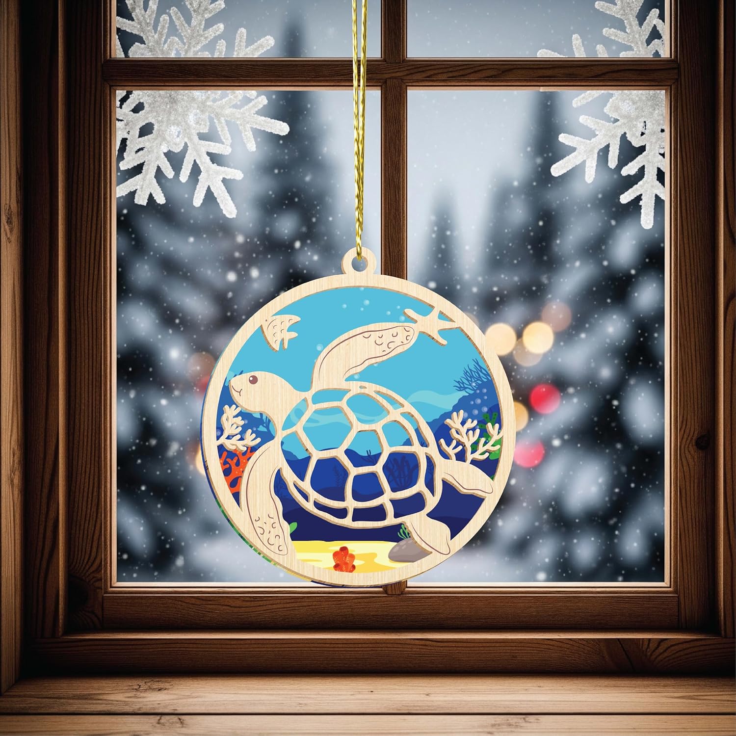 Sea Turtle Ornament Gifts for Women with Story Card