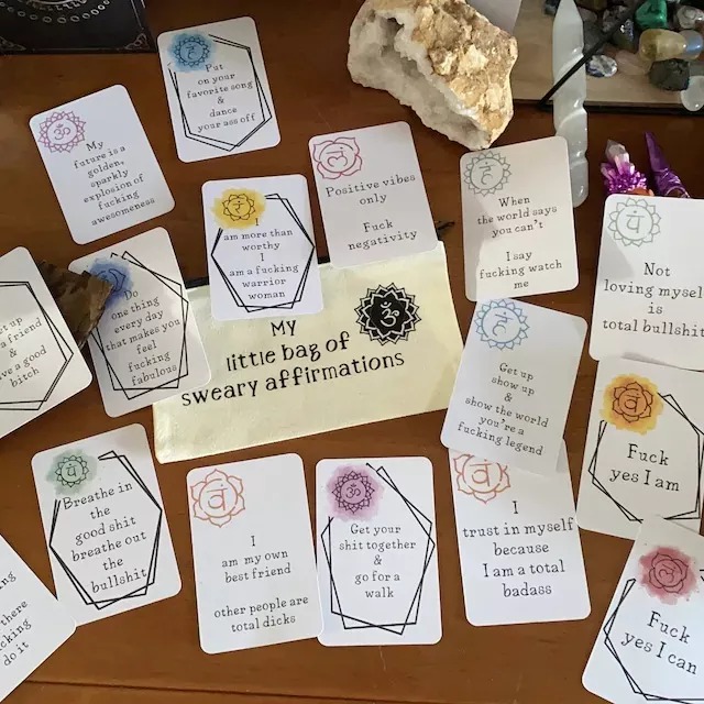 💟Funny Affirmation Card Gift With Storage Pouch💞