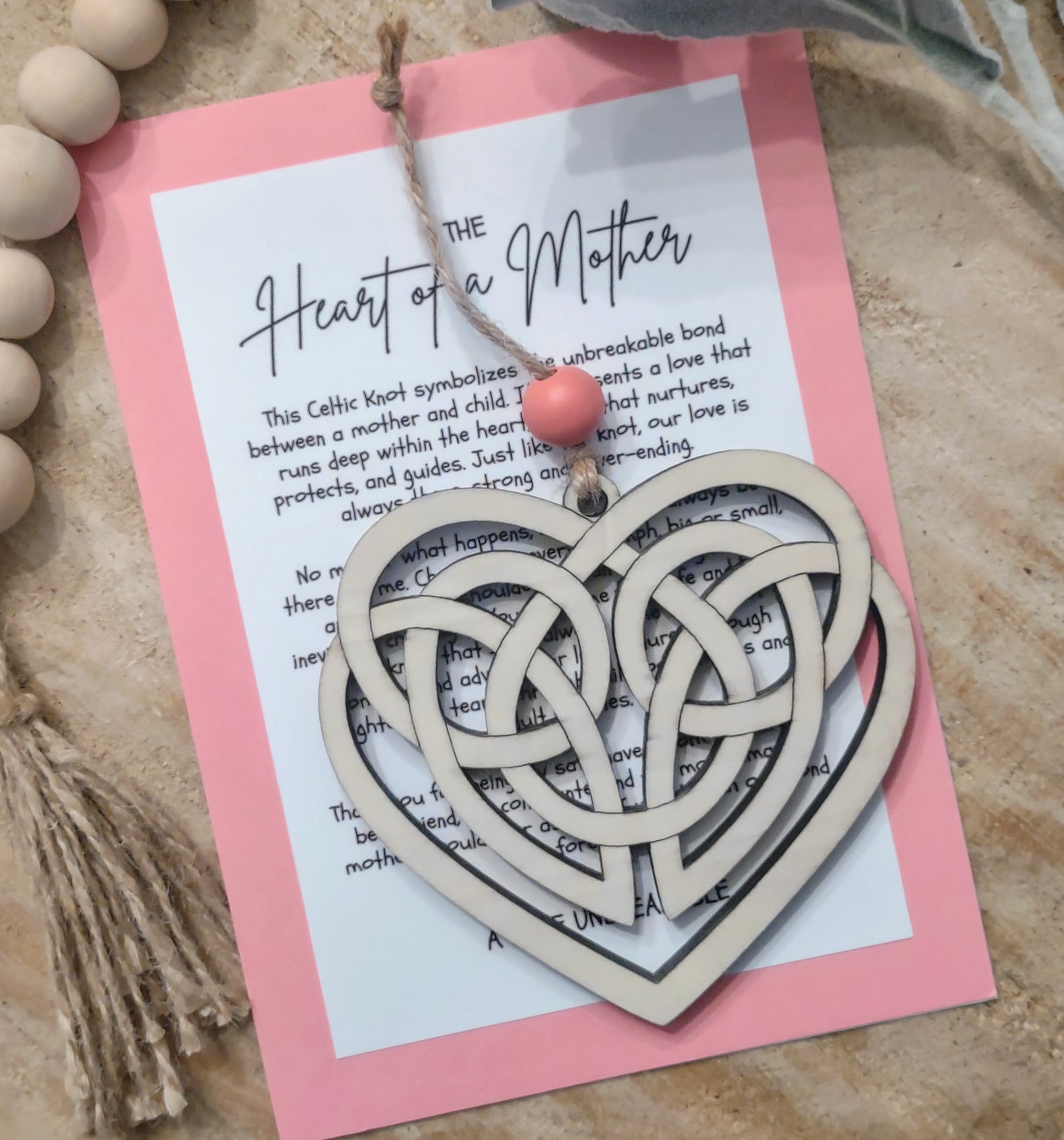 The Heart of a Mother Story Charm-Mother Ornament