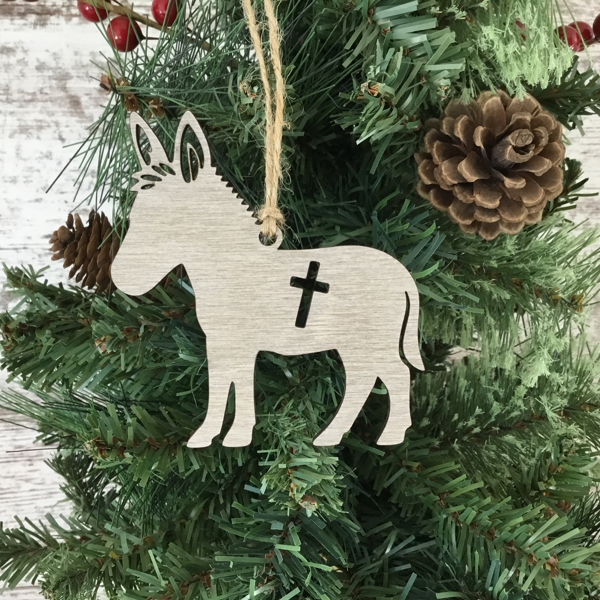 Donkey Story Card Ornament – The Story of the Donkey’s Cross