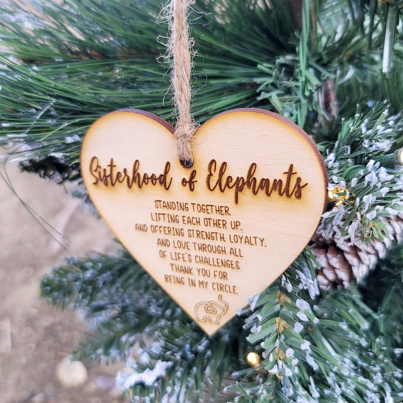 🐘Elephant Sisterhood Ornament | Best Friend Ornament