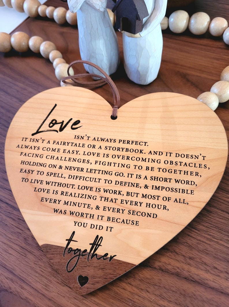 💞Declaration of love-wooden heart-shaped pendant🌹