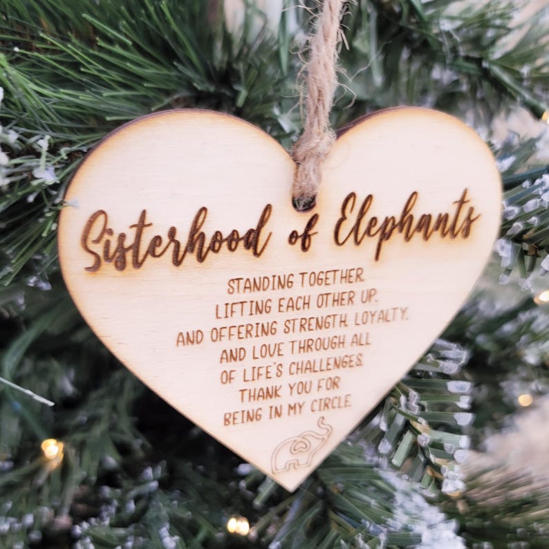 🐘Elephant Sisterhood Ornament | Best Friend Ornament