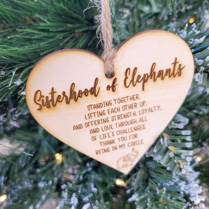 🐘Elephant Sisterhood Ornament | Best Friend Ornament