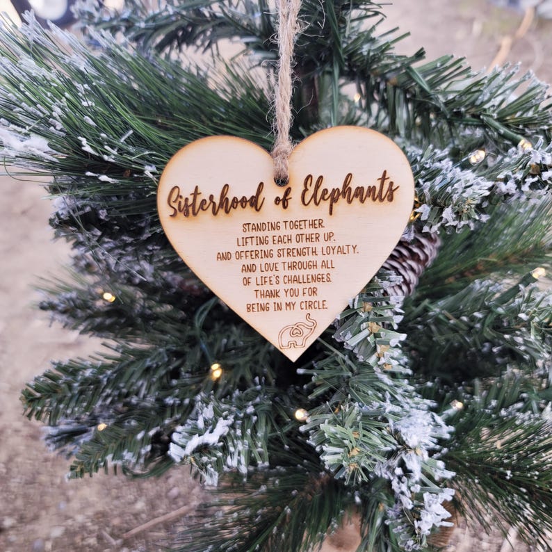 🐘Elephant Sisterhood Ornament | Best Friend Ornament