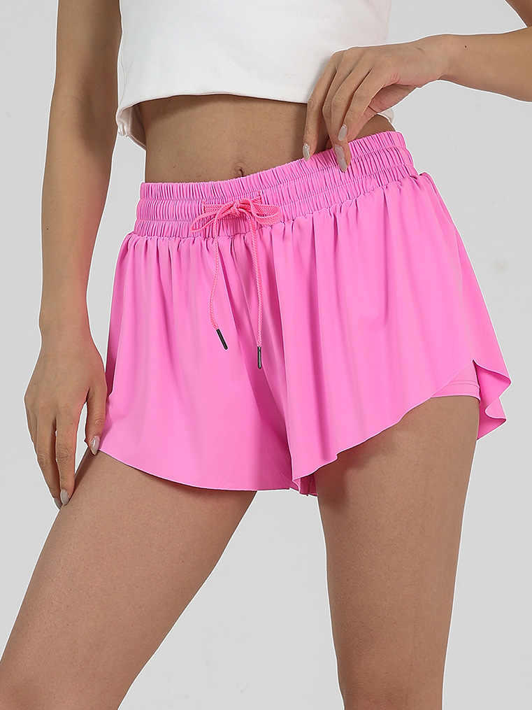 Butterfly Shorts 2 in 1 Flowy Fitness Yoga Shorts for Women