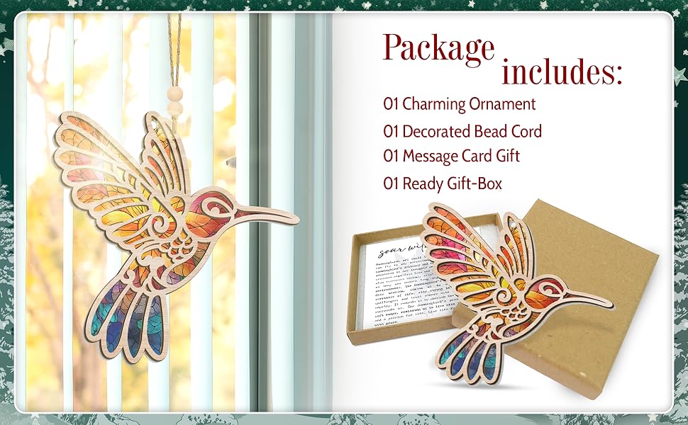 hummingbird christmas ornament