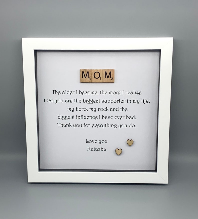 个性化妈妈诗歌相框画 &ndash; 母亲节礼物 图片 4