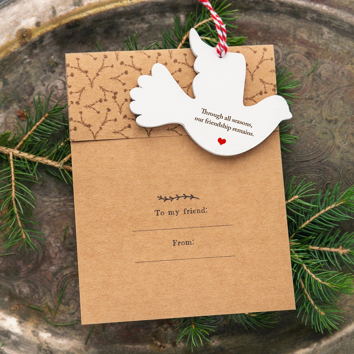 🕊️Friendship Christmas Ornament