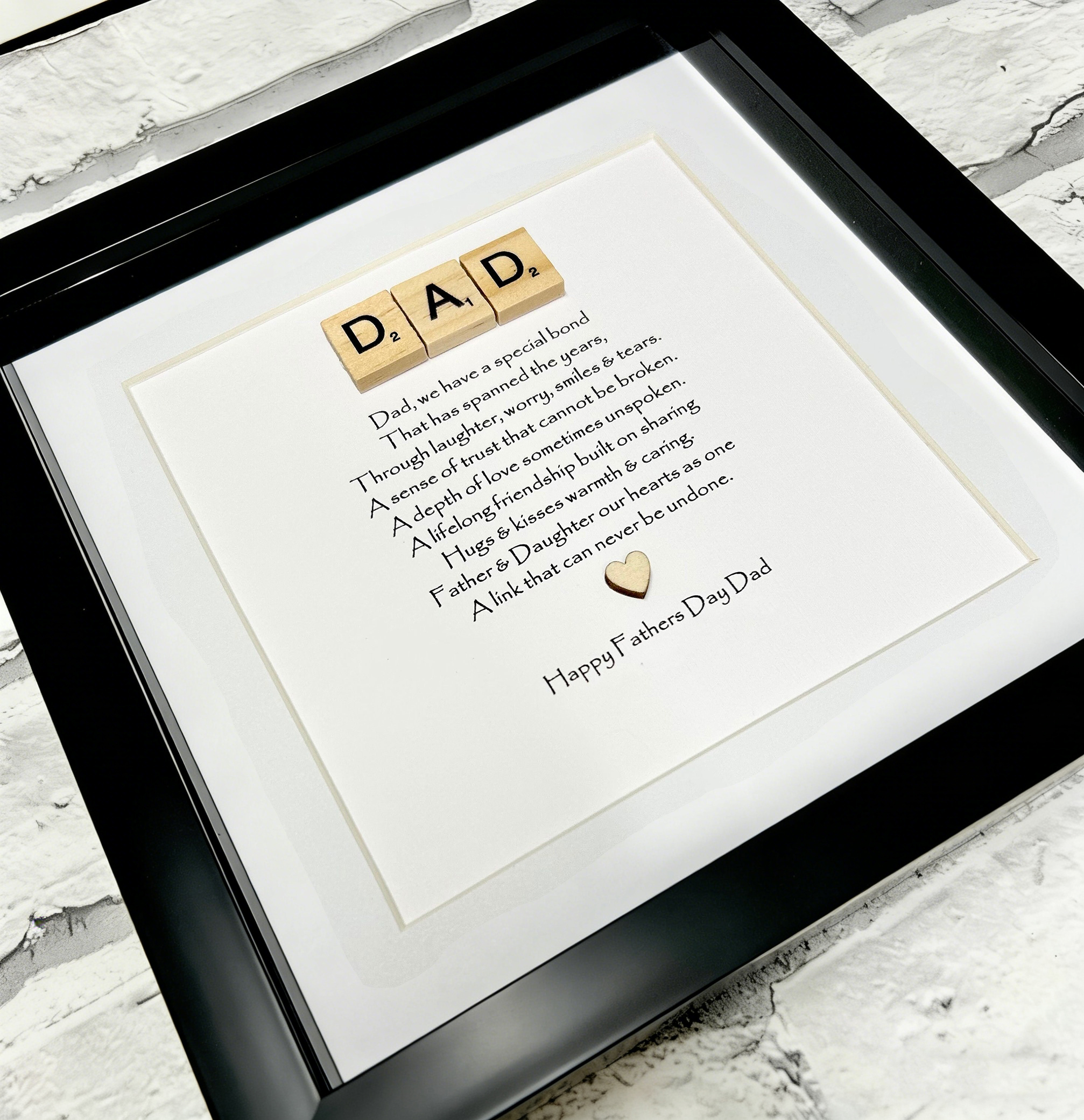Fathers Day Gift - Our Bond Dad frame