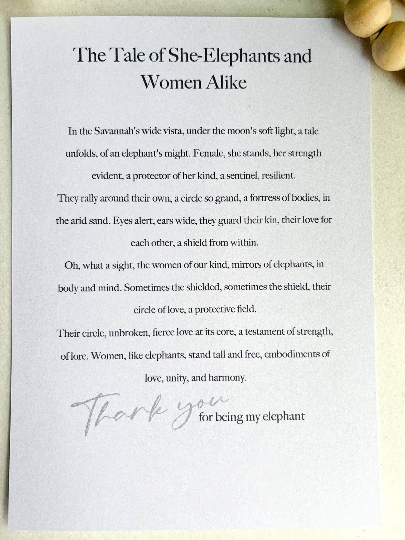 🐘Elephant Sisterhood & Friendship Ornament