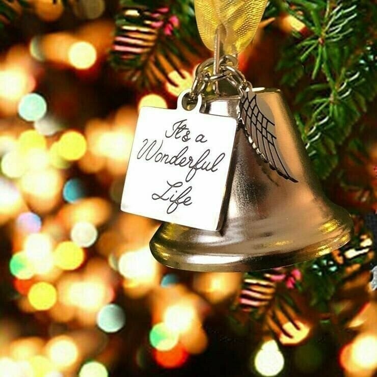 Memorial Ornaments Angel Wings Bell